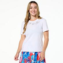 G by Giuliana Embellished Crewneck Tee