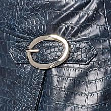 G by Giuliana Faux Croc Wrap Skirt