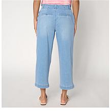 G by Giuliana G5 Denim Cropped Wide Leg Pant
