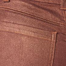 G by Giuliana G5 Metallic Denim 5-Pocket Slim-Leg Jean