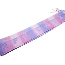 G by Giuliana Gingham Plaid Scarf with Word Applique