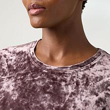 G by Giuliana Knit Velvet Tee