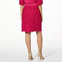 G by Giuliana Knit Waistband Ruffle Skirt