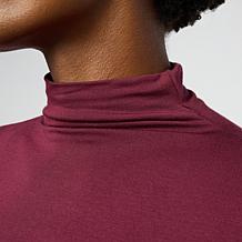 G by Giuliana Long Sleeve Mini Mock Neck Top