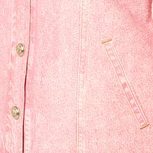 G by Giuliana Printed Denim-Like Knit Jacket