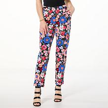 G by Giuliana Printed Knit Slim-Leg Pant