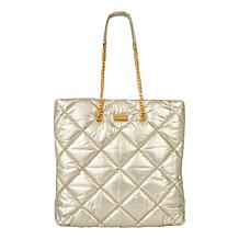 G by Giuliana Quilted Nylon Chain Tote