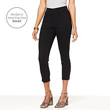 G by Giuliana Retro Slim Crop Pant with Hide-and-Chic Waistband