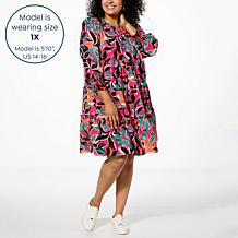 G by Giuliana Serafina Tiered V-Neck Dress