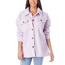 G by Giuliana Sherpa Fleece Comfort Shacket