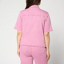 G by Giuliana Short Sleeve Featherweight Denim Jacket