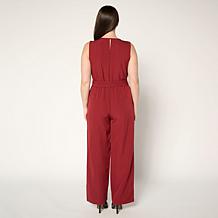 G by Giuliana Sleeveless Crossover Jumpsuit