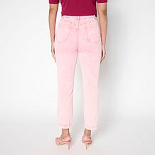 G by Giuliana Stretch Denim Straight-Leg Cropped Jean