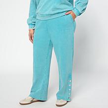 G by Giuliana Sun-Kissed Terry Pant with Snap Detail