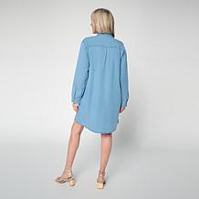 G by Giuliana Tencel Button-Front Dress