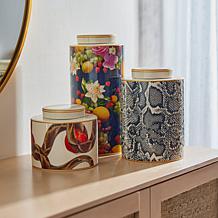 G by Giuliana Tiered Stoneware Canisters 3-Piece Set
