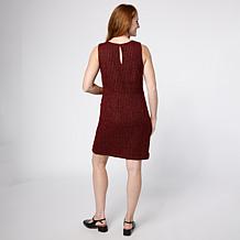 G by Giuliana Woven Boucle Dress with Angled Vent