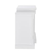 Gallatin Simulated Stone Electric Fireplace with Bookcases