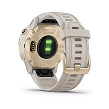 Garmin fenix 6S Pro Solar Multisport GPS Watch - Light Gold/Light Sand