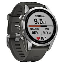 Garmin fenix 7S Multisport GPS Watch (Silver, Graphite Band)