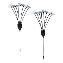 GB Home & Garden Flower or Butterfly Solar Stakes 2-pack