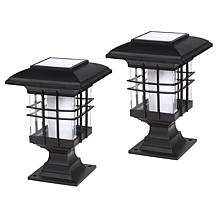 GB Home & Garden Simulated Flame Solar Lanterns - Set of 2