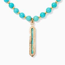 GemHues Gemstone Linear Pendant Necklace