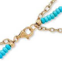 GEMHUES Southwestern-Inspired Layered Turquoise Necklace