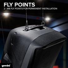Gemini AS-2115BT-LT 15 Inch Active Multi-LED Bluetooth Loudspeaker