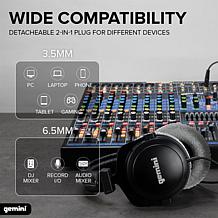 Gemini DJX-1000 Professional Monitoring Headphones
