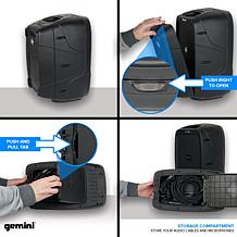 Gemini ES-210MXBLU Portable PA System