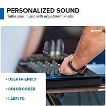 Gemini GEM-08USB Compact 8 Channel Bluetooth Mixer