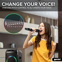 Gemini GHK-2800 Bluetooth Speaker System with LED Party Lighting