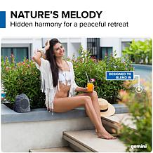 Gemini Sound GHRK-400-PR Rechargeable Bluetooth Rock Speakers IPX5