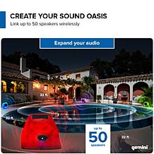 Gemini Sound GHRK-500LTMS Portable Solar Bluetooth Rock Speakers