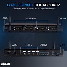 Gemini Sound UHF-04HL Quad Wireless UHF Headset/Lavalier System