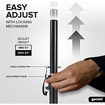 Gemini ST-Pack Speaker Stand Set With Carrying Case