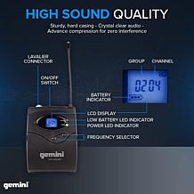 Gemini UHF-6200HL UHF Dual Headset Wireless Microphone System