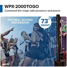 Gemini WPX-2000TOGO Battery Powered Column Array PA Speaker System