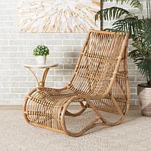 Genera Natural Rattan Lounge Chair 22.25" W x 36" D x 34.75" H