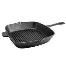 General Store Addlestone 10" Square Pre-seasoned Cast Iron Grill Pan