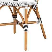 Genica Rattan Dining Chair with Openwork Back, 36.75"H