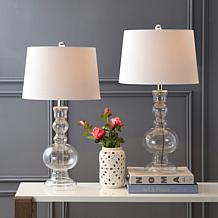 Genie 28.5" Glass LED Table Lamp Set of 2 by JONATHAN Y
