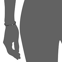 Geoffrey Beene Men's Stainless Steel Box Chain Bracelet