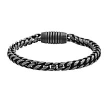 Geoffrey Beene Men's Stainless Steel Franco Chain Bracelet