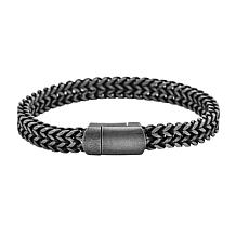 Geoffrey Beene Men's Stainless Steel Franco Chain Double-Row Bracelet