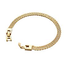 Geoffrey Beene Men's Stainless Steel Italian Mesh Link Bracelet