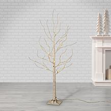 Gerson 4' Electric Birch Tree with Mini LED Lights