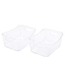 Get Neat Small Bins with Leather Handles 2-pack - 20205408