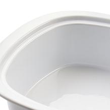Gibson Elite Gracious Dining 1.9 Qt Stoneware Casserole, White